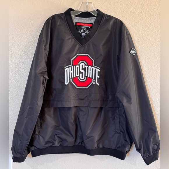 Franchise Club Other - Franchise Club Ohio State Buckeyes Big Logo Windshell XL Zipper Pocket Pullover